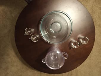 Pyrex Mixing Bowl+4 Glasses+Pitcher (Palo Alto) 2