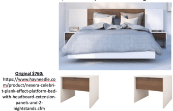 Queen Bed Set w/ Night stands - MUST GO - 75% OFF 1