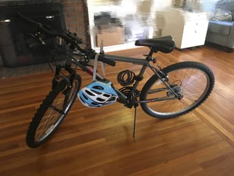 1 year Bike for sale /with helmet and lock only $60 1