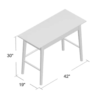 Conrad Solid Wood Writing Desk 2