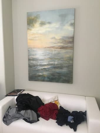 Large abstract landscape canvas - $125 OBO 1