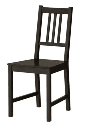 IKEA Black Chair+Chair Pad (Palo Alto) 1