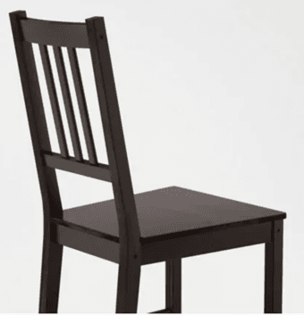 IKEA Black Chair+Chair Pad (Palo Alto) 2
