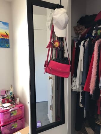 Over The Door Full Length Dressing Mirror 1
