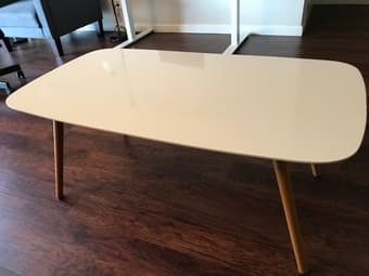 3-seater tufted sofa-cum-bed and coffee table 3