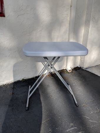Foldable outdoor table and chair 1