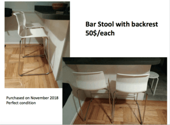 Moving sale, great deals on brand new furniture, bar stool chairs 1