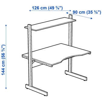 Ikea Jerker and tall standing desk chair 2