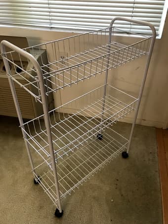 Moving Sale! Microwave, Shoe Rack, Nightstand, Wall Partition 3