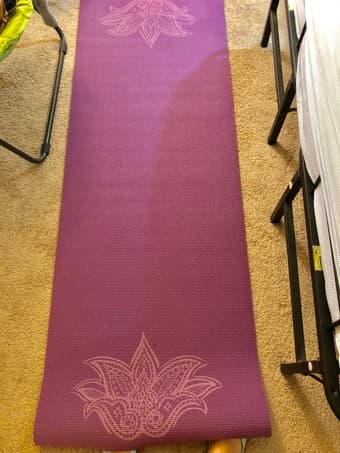 Purple yoga mat 2