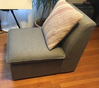 Gray lounge chair 1