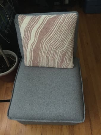 Gray lounge chair 3