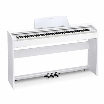Selling Like-New Casio PX-770 Privia Digital Piano, White + Duet Bench 1