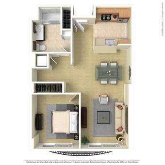 $1800 / 1br - 753ft2 - 1 bedroom apartment living room bedroom (SOMA) 1