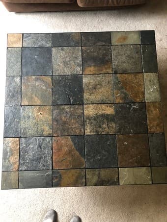 Stone tile coffee table table 2