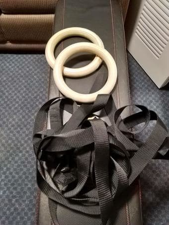Exercise Equipment (Bench, Rings, Tennis Racquets) 3