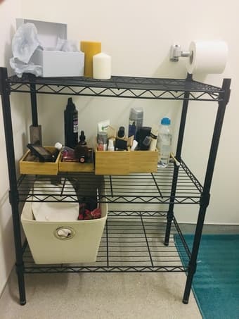 3-Tier Metal Organizer Black (Used) 1