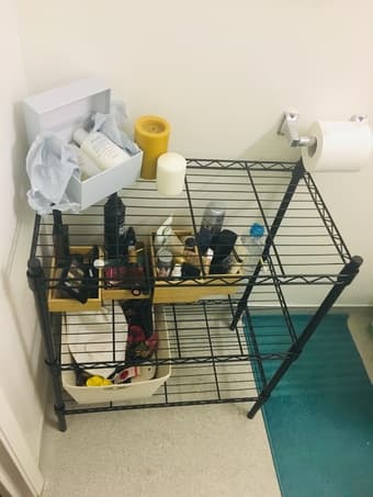 3-Tier Metal Organizer Black (Used) 2
