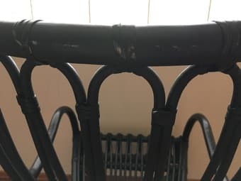 Moving out sale: black rattan armchair(s) 3