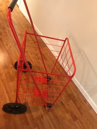 folding grocery push cart 1