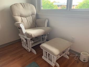 Shermag Glider and Ottoman (Rocking Chair Set) 1