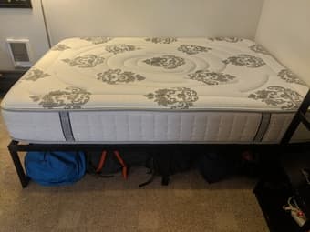 Bed for sale (Full size mattress + Frame) - Like New condition 2