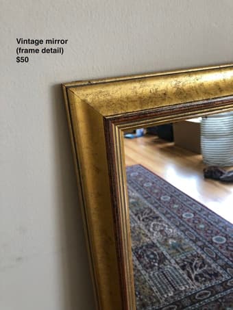 Decor (planter, vintage mirror, rug) 3