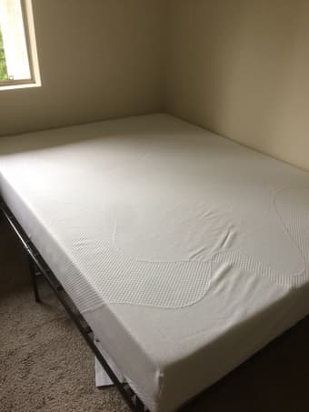 Mattress, Frame and Folding table for sale 2