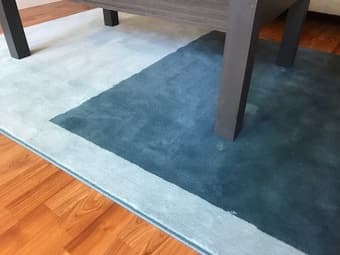 BLUE floor rug - like new! 1