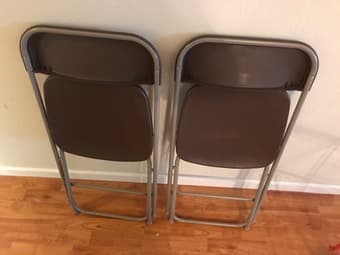 Brown Folding Chairs 1