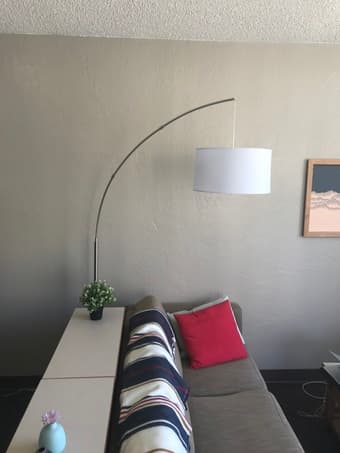 Brand New Modern Arc Floor Lamp - Brushed nickel 1