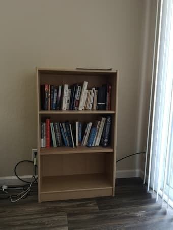 wooden book shelf 1