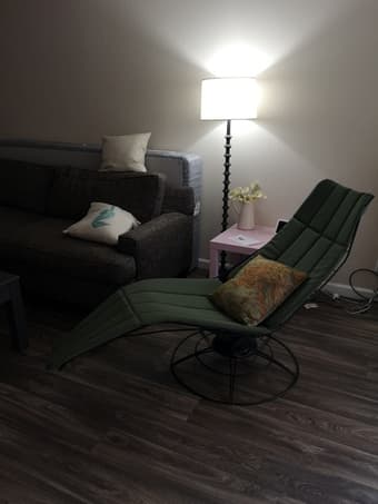 lounge chair rocking chair balcony chair army green 1