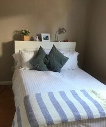 Bed frame with storage & headboard, white, Luröy (includes mattress) 2