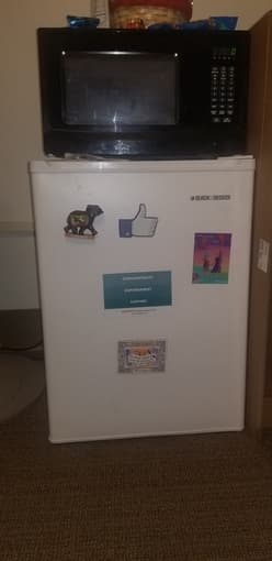 Mini Fridge and Microwave for sale 1