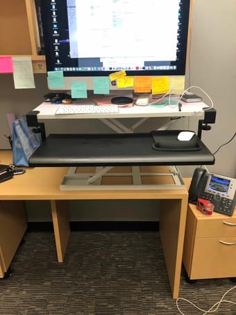 Adjustable Standing Desk & Keyboard Platform 1