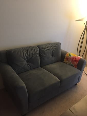 Moving sale - end table, decorative table, chair, couch 2