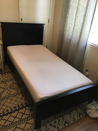 Twin bed frame and mattress 1