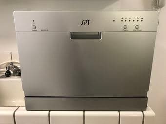 SPT Countertop Dishwasher, Silver 1