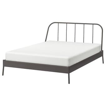 Almost NEW KOPARDAL FULL BedFrame + HAUGSVÄR Spring Mattress 2