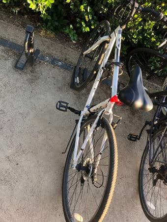 Bicycle with added basket 1