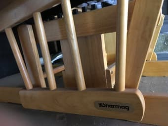 Glider chair, side table, matching small cabinet 2
