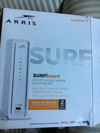 ARRIS SURFboard DOCSIS 3.0 Cable Modem & Wi-Fi Router 2