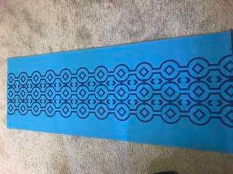 Exercise mat / yoga mat / camping mat - blue 1