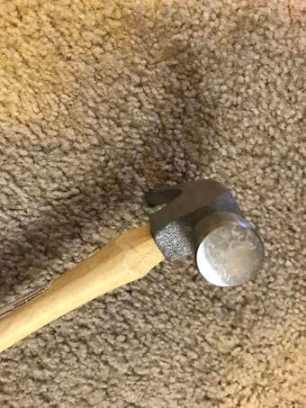 Hammer and nails, like new 2