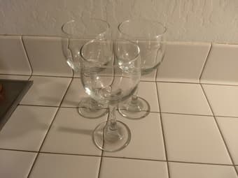 Three wine glasses! 1