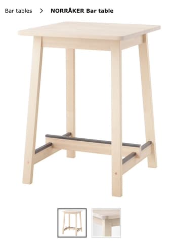 Bar table and 2 bar stools - NEW 1