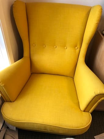 Beautiful Yellow Ikea Armchair 1