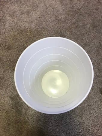 White trash can (for bedroom or living room) 2
