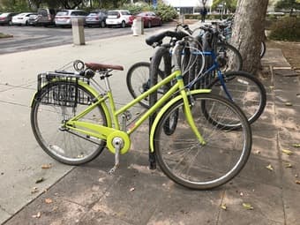 Ladies lime green Bike (16 in frame) for sale 1